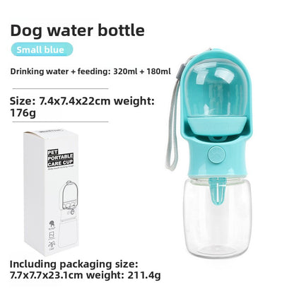 Portable Pet Water Bottle - Leakproof Outdoor Drinking Dispenser for Dogs & Cats