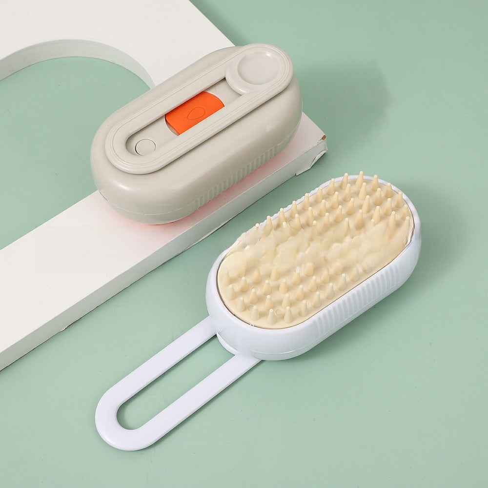 PawFresh Steam Pet Grooming Comb — Bath-Free Hair Removal Brush for Dogs & Cats