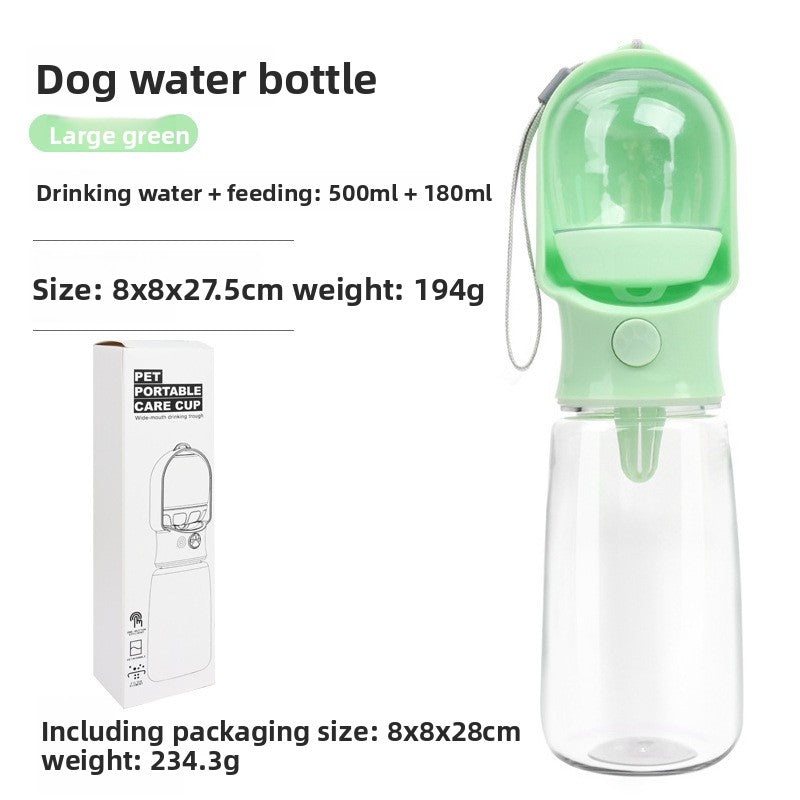 Portable Pet Water Bottle - Leakproof Outdoor Drinking Dispenser for Dogs & Cats