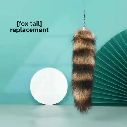 Adjustable Cat Teaser Wand - Interactive Play Toy with Multiple Attachments