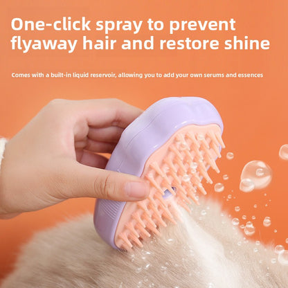 PawFresh Steam Pet Grooming Comb — Bath-Free Hair Removal Brush for Dogs & Cats
