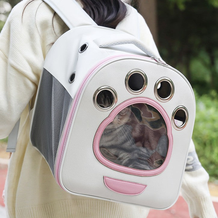 Foldable Pet Travel Bag - Comfortable & Ventilated Carrier for Cats