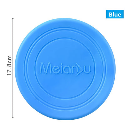 Soft Floating Dog Frisbee - Durable Chew-Resistant Outdoor Toy for Dogs