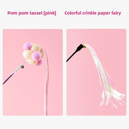Interactive Feather Cat Toy - Fun Chase & Play Teaser for Cats