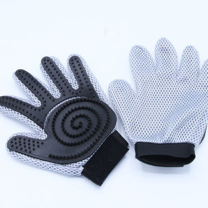 Pet Bathing Gloves - Gentle Grooming Massage Brush for Dogs