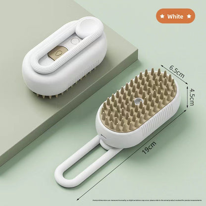 PawFresh Steam Pet Grooming Comb — Bath-Free Hair Removal Brush for Dogs & Cats