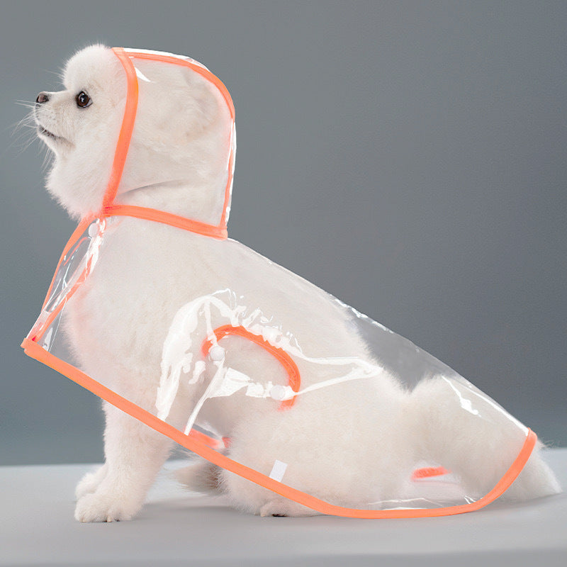 Waterproof Dog Raincoat - Lightweight Hooded Rain Jacket for Wet Weather Walks