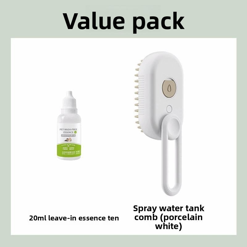 PawFresh Steam Pet Grooming Comb — Bath-Free Hair Removal Brush for Dogs & Cats
