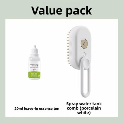 PawFresh Steam Pet Grooming Comb — Bath-Free Hair Removal Brush for Dogs & Cats