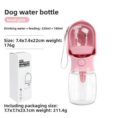Portable Pet Water Bottle - Leakproof Outdoor Drinking Dispenser for Dogs & Cats