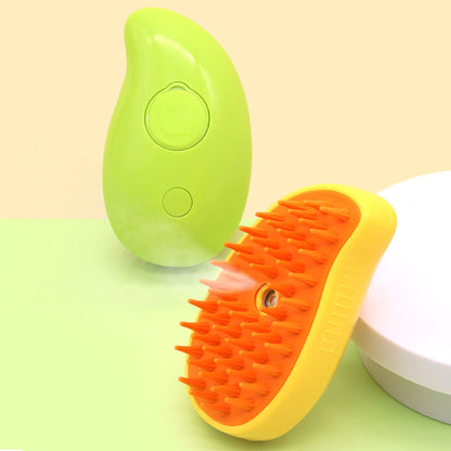 PawFresh Steam Pet Grooming Comb — Bath-Free Hair Removal Brush for Dogs & Cats
