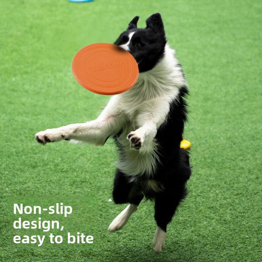 Soft Floating Dog Frisbee - Durable Chew-Resistant Outdoor Toy for Dogs