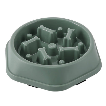 Slow Feeder Dog Bowl - Anti-Choke Food Dish for Healthier Eating