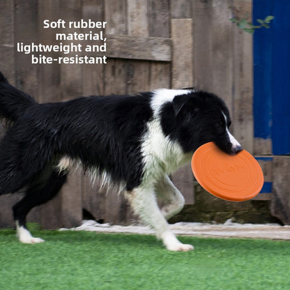 Soft Floating Dog Frisbee - Durable Chew-Resistant Outdoor Toy for Dogs