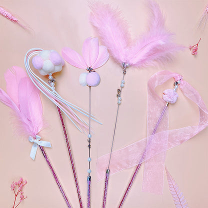 Interactive Feather Cat Toy - Fun Chase & Play Teaser for Cats