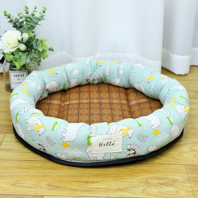 Breathable Pet Mat - Cooling Summer Bed for Cats & Small Pets