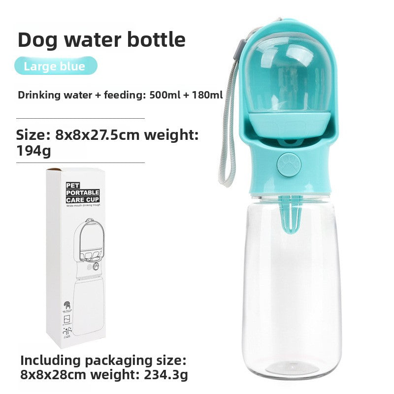 Portable Pet Water Bottle - Leakproof Outdoor Drinking Dispenser for Dogs & Cats