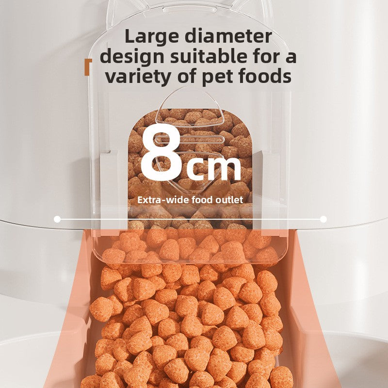 2-in-1 Automatic Feeder & Water Bowl - Convenient Mealtime Solution for Cats & Dogs