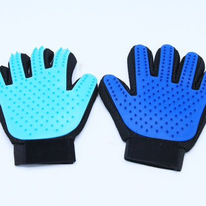 Pet Bathing Gloves - Gentle Grooming Massage Brush for Dogs