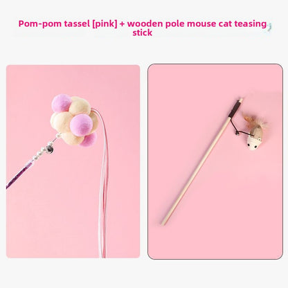 Interactive Feather Cat Toy - Fun Chase & Play Teaser for Cats
