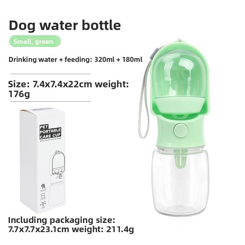 Portable Pet Water Bottle - Leakproof Outdoor Drinking Dispenser for Dogs & Cats