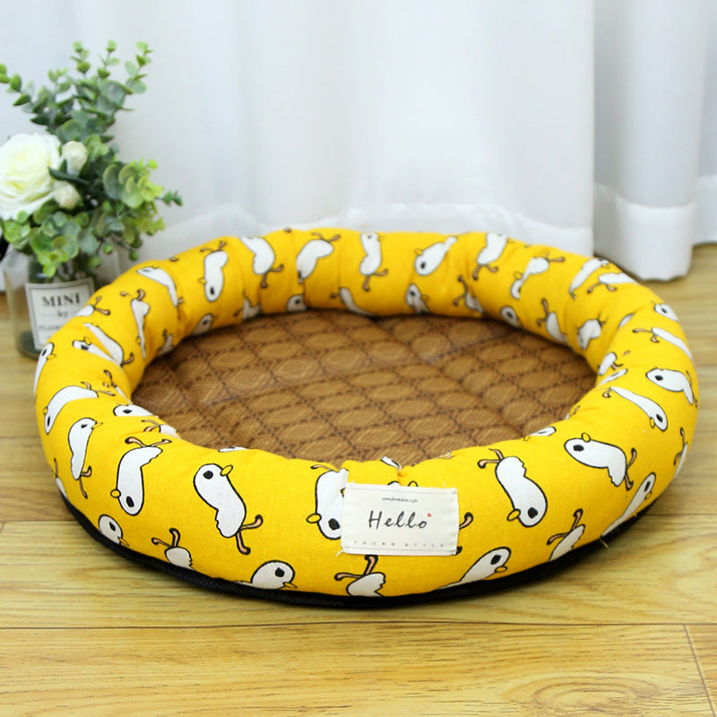 Breathable Pet Mat - Cooling Summer Bed for Cats & Small Pets
