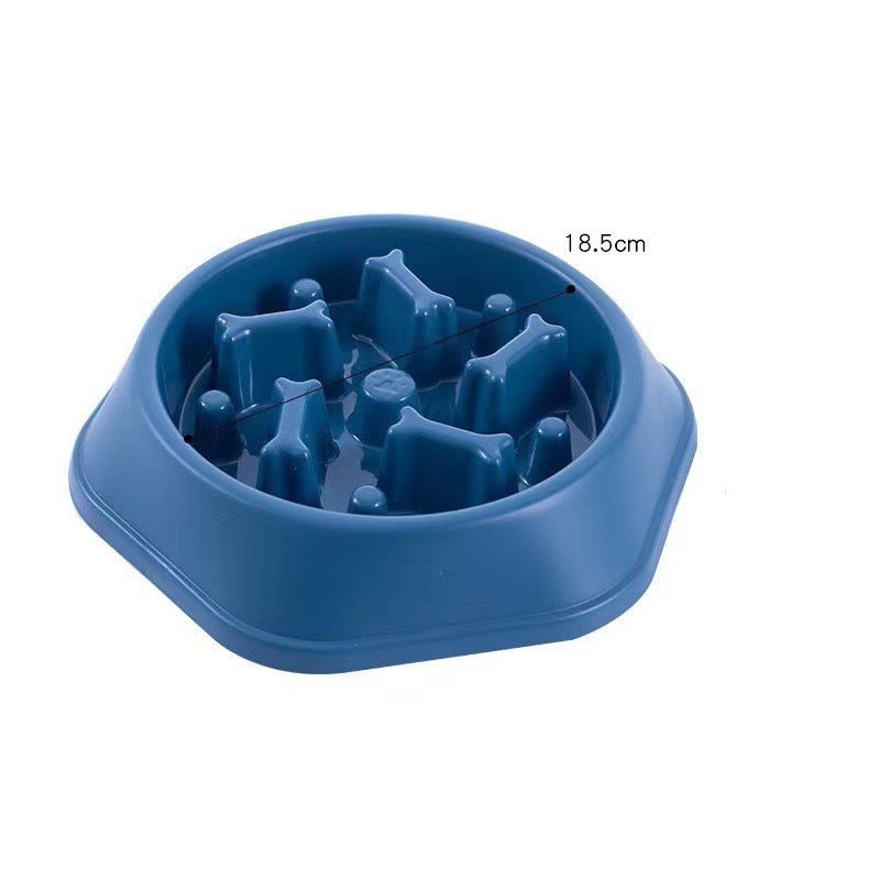 Slow Feeder Dog Bowl - Anti-Choke Food Dish for Healthier Eating