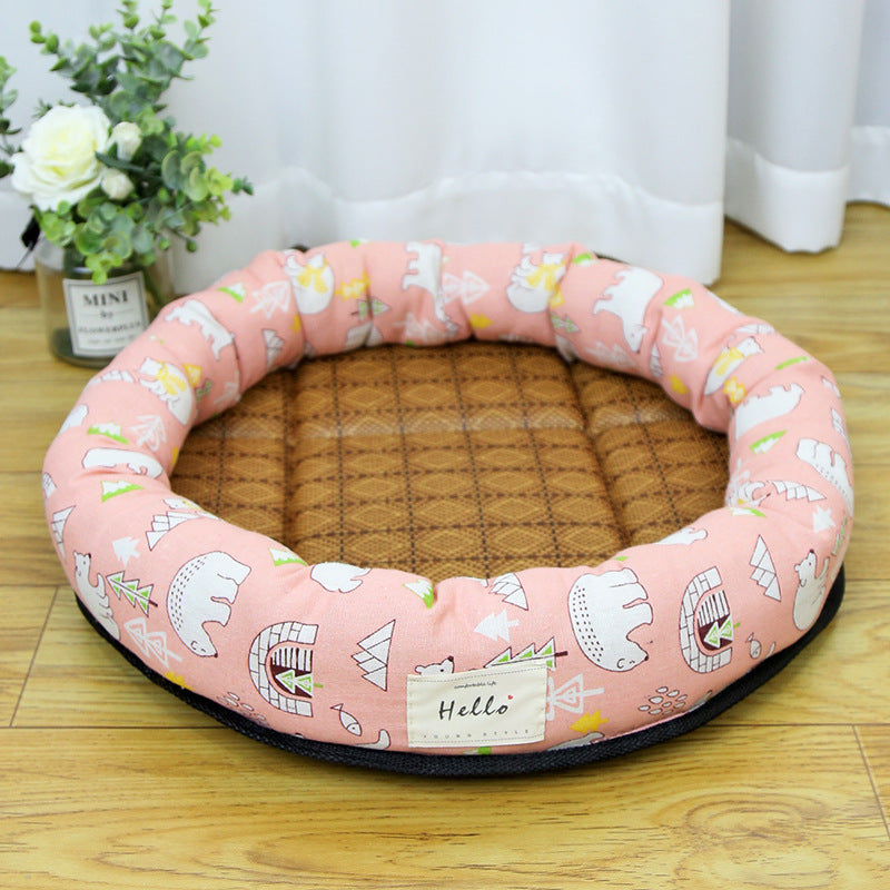 Breathable Pet Mat - Cooling Summer Bed for Cats & Small Pets